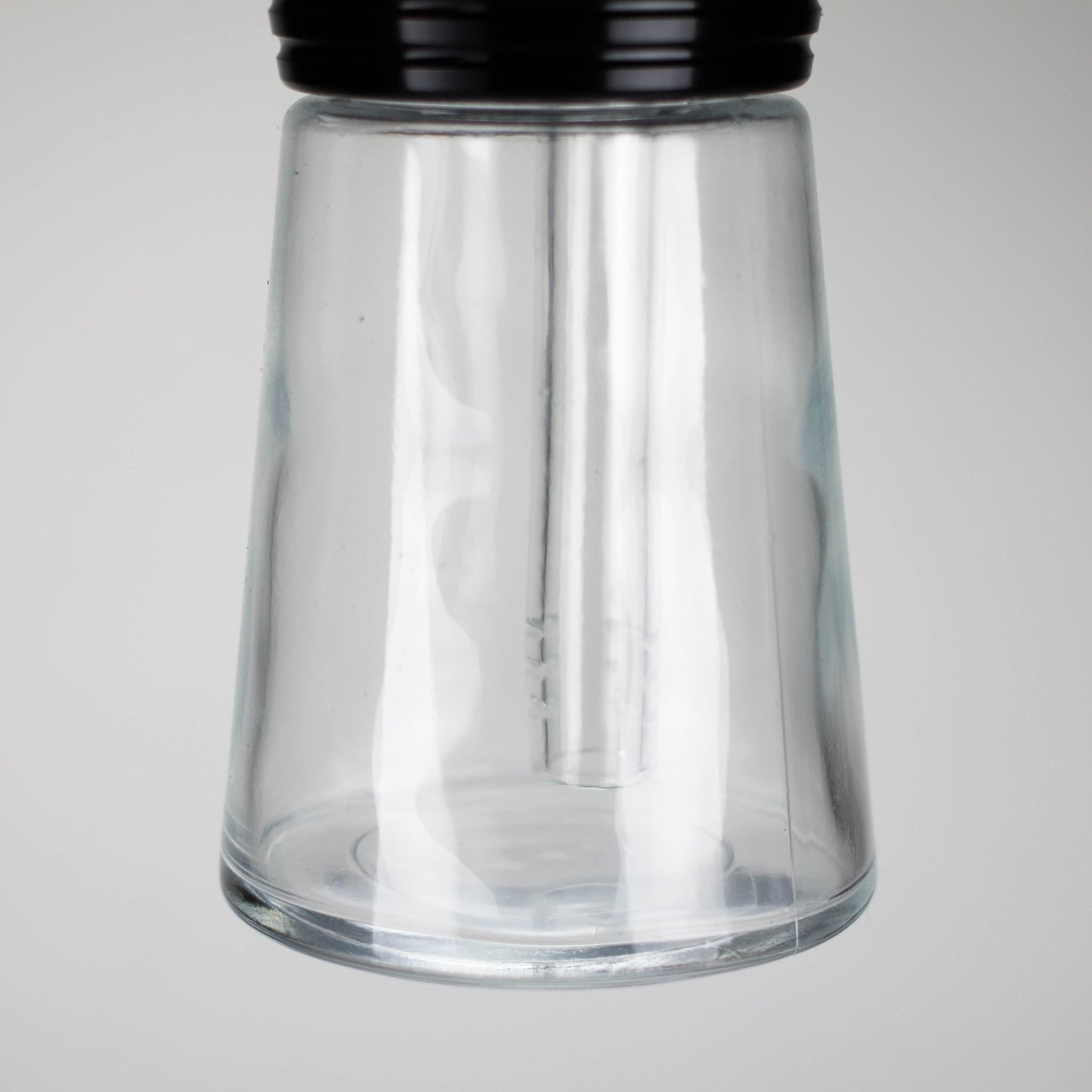 6" Glass Bong with Aluminum Cap [YD2092]
