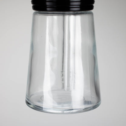 6" Glass Bong with Aluminum Cap [YD2092]