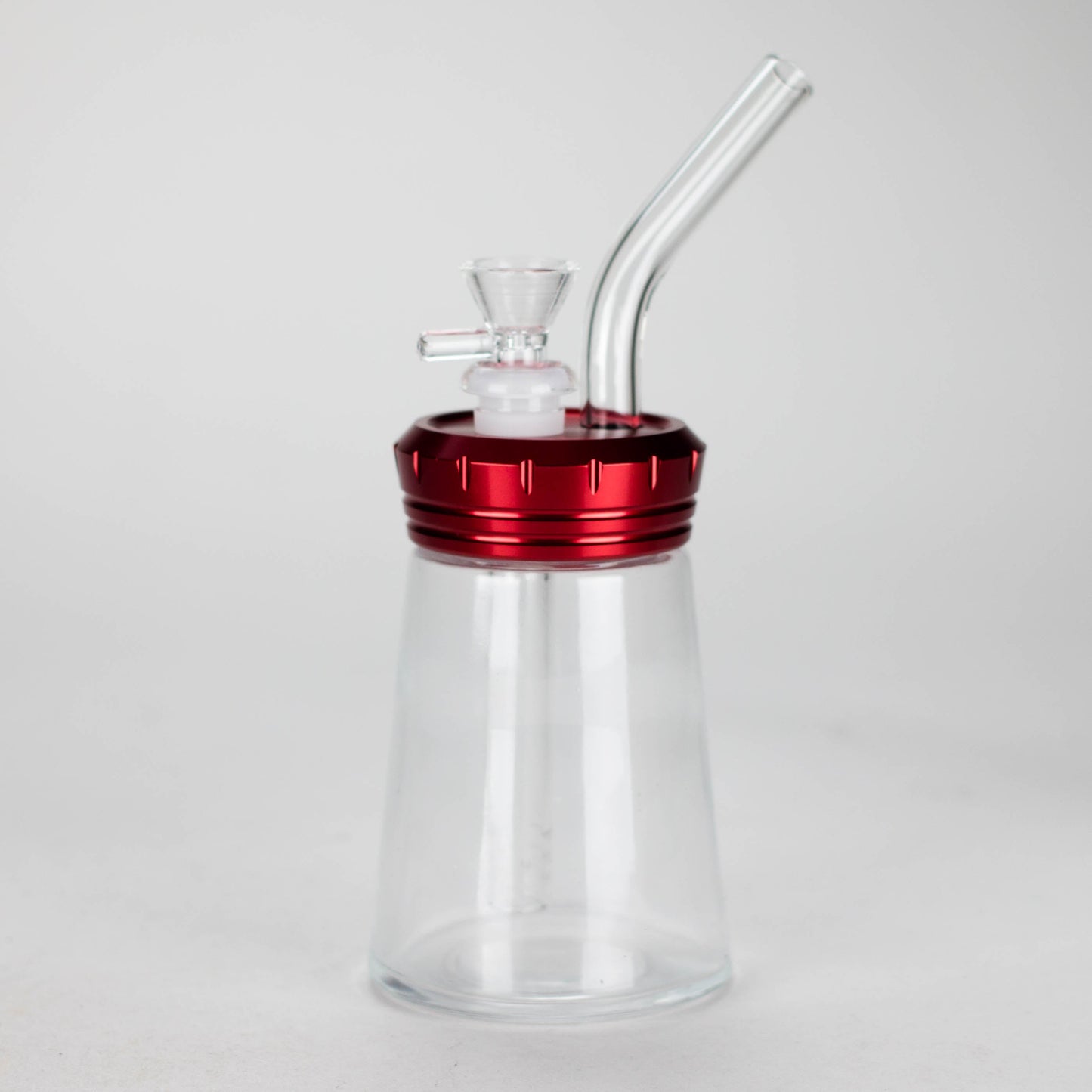 6" Glass Bong with Aluminum Cap [YD2092]