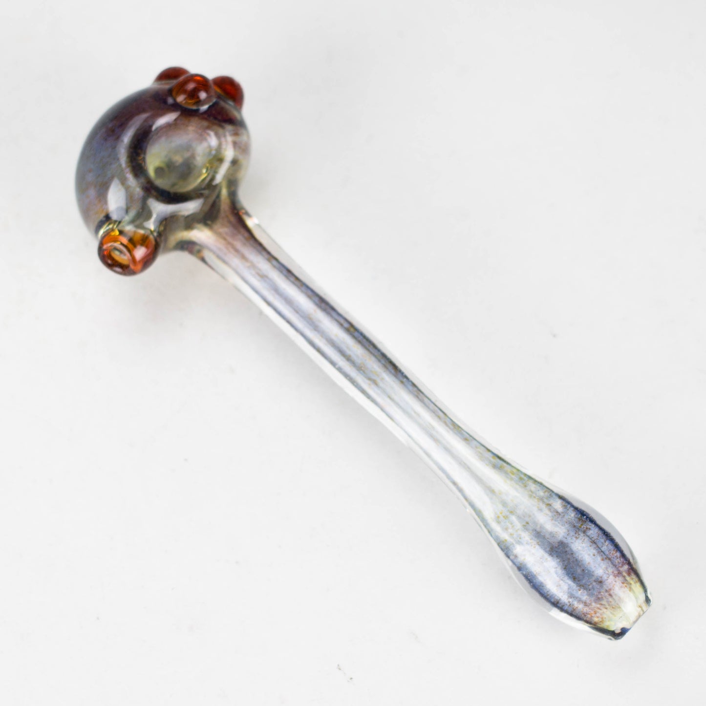 Shine Glassworks | Frit Pipe with coloured Accents - Made in Canada - Hi Time