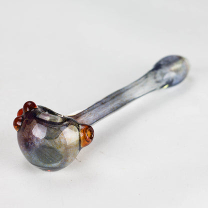 Shine Glassworks | Frit Pipe with coloured Accents - Made in Canada - Hi Time