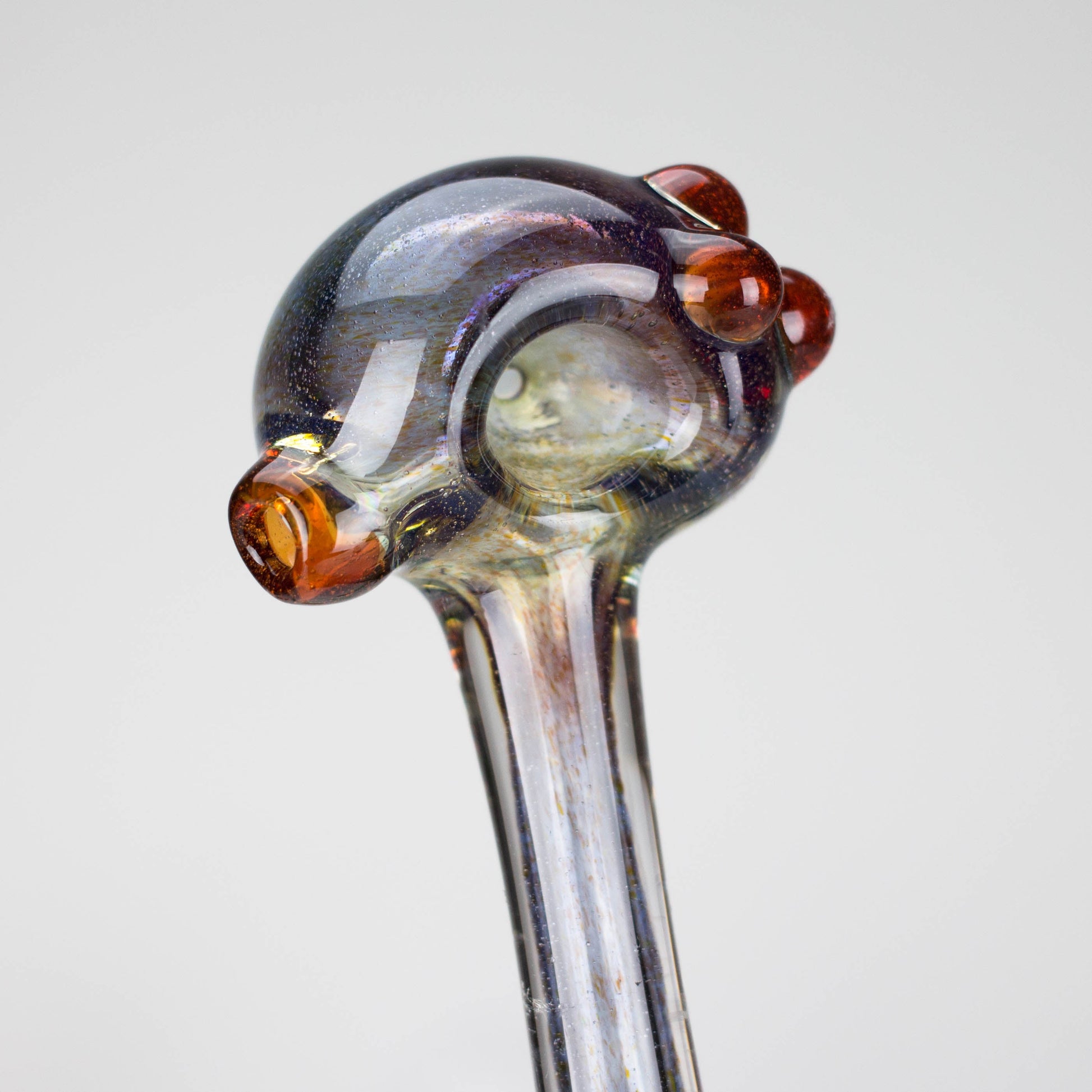 Shine Glassworks | Frit Pipe with coloured Accents - Made in Canada - Hi Time