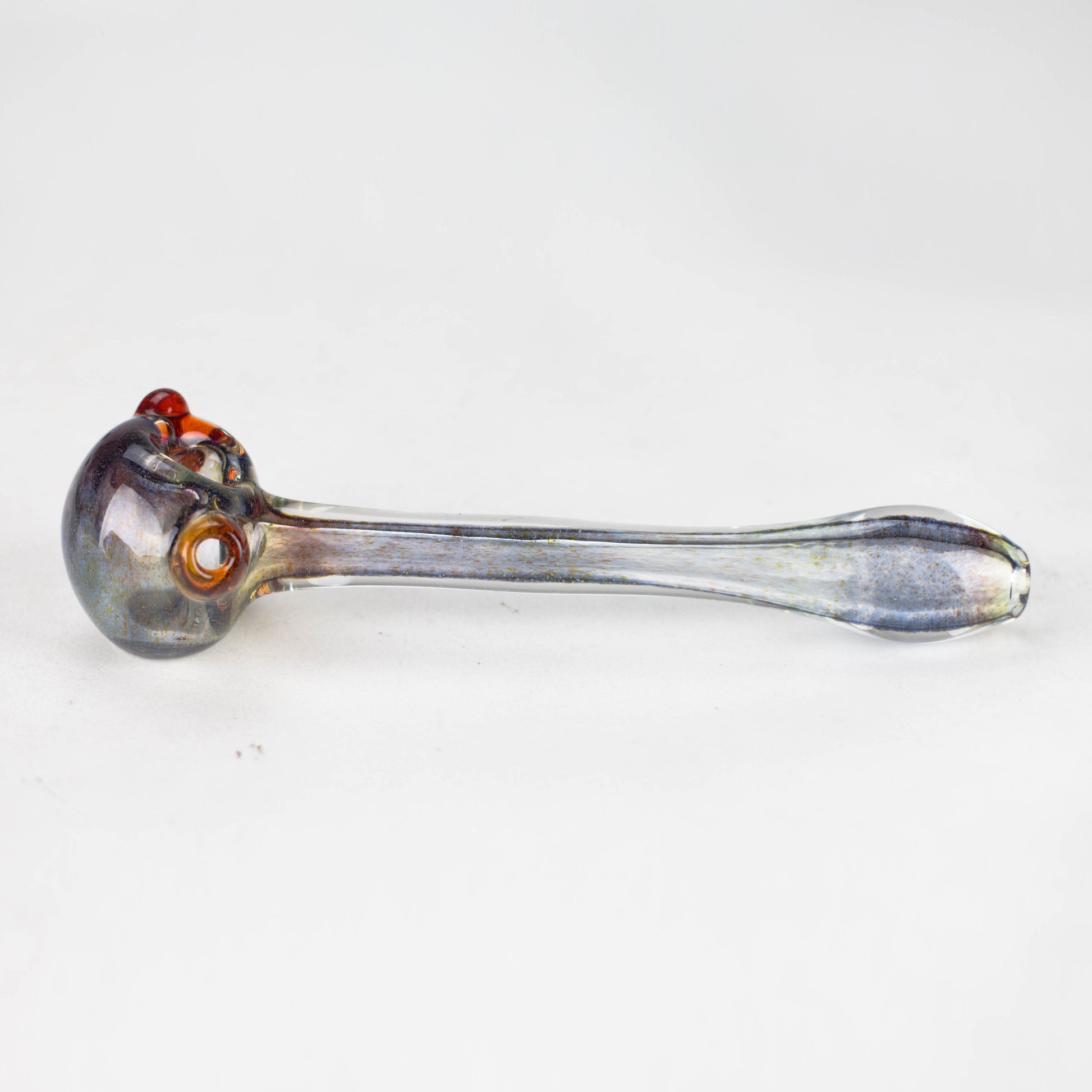 Shine Glassworks | Frit Pipe with coloured Accents - Made in Canada - Hi Time