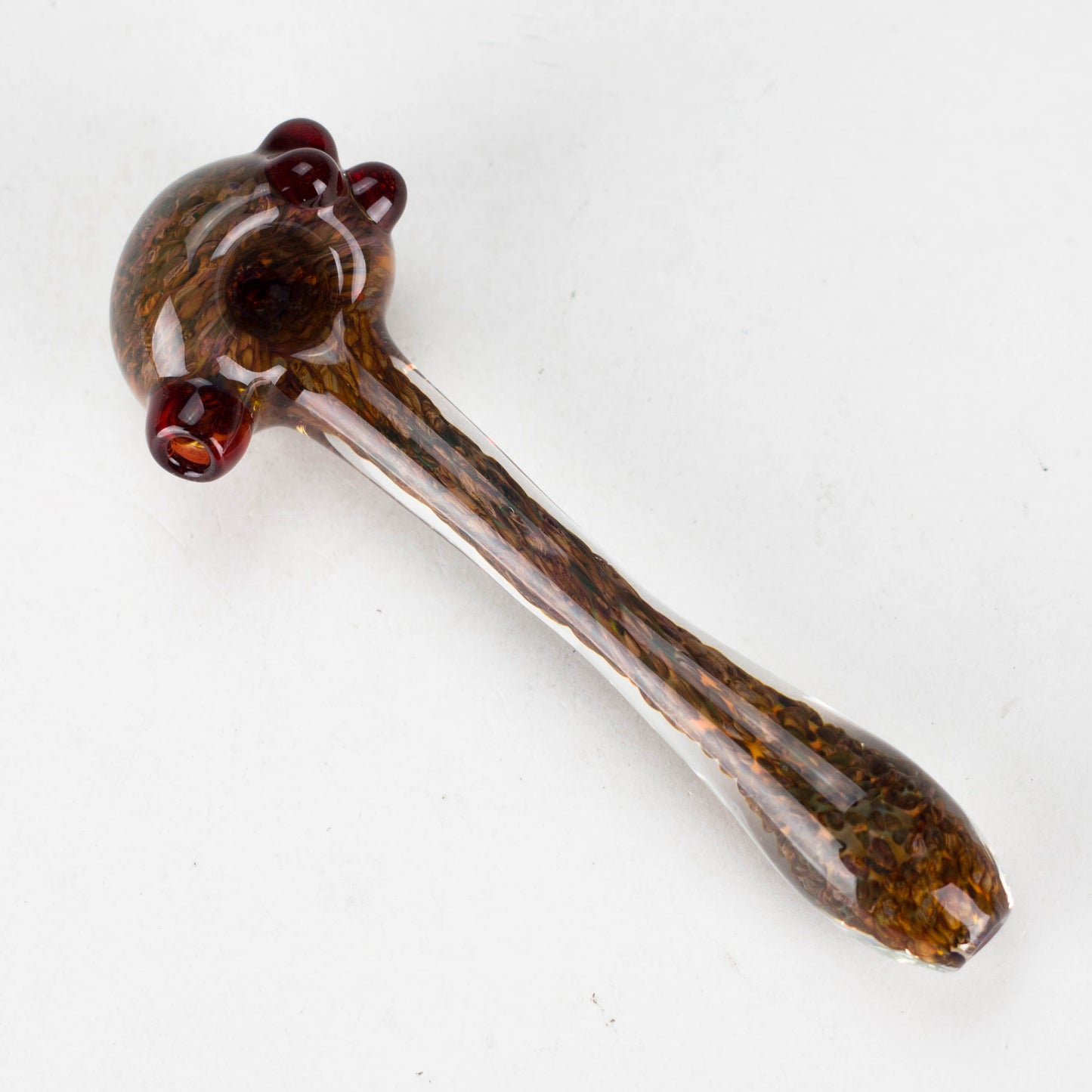 Shine Glassworks | Frit Pipe with coloured Accents - Made in Canada - Hi Time