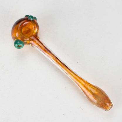 Shine Glassworks | Frit Pipe with coloured Accents - Made in Canada - Hi Time