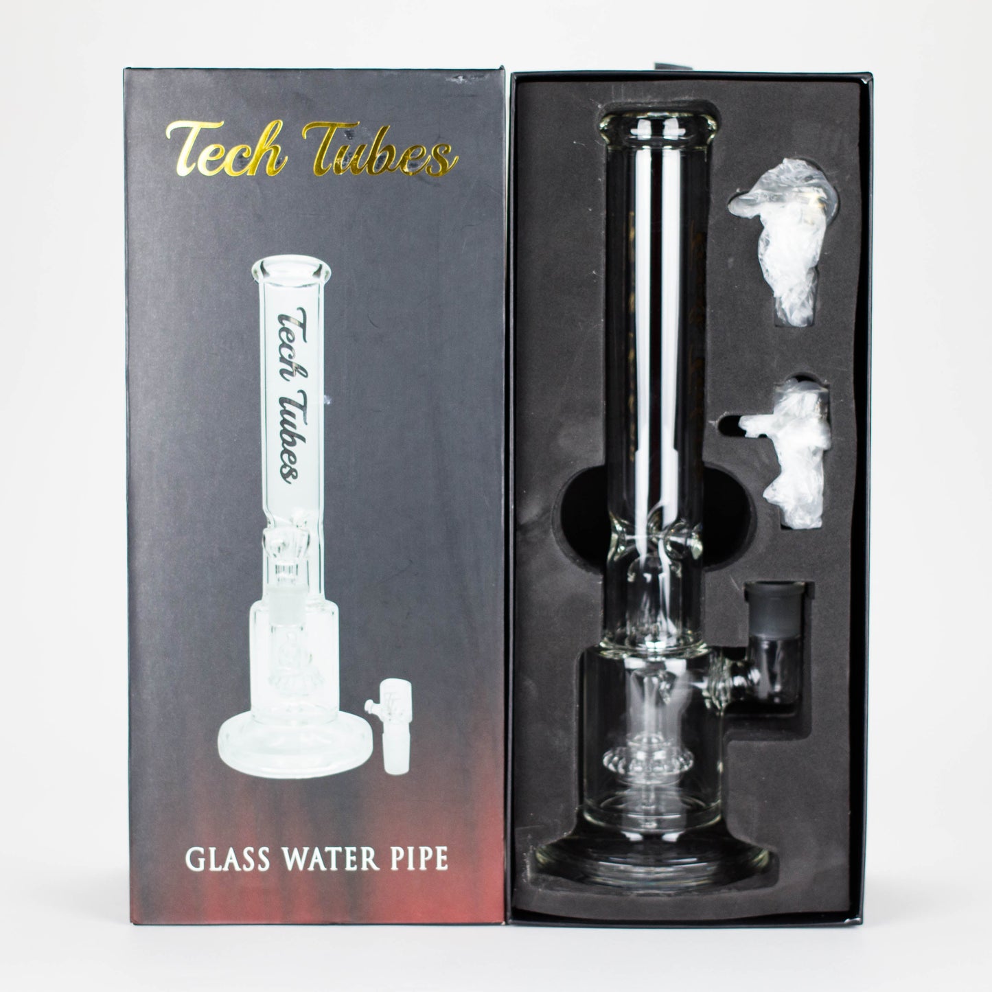 Tech Tubes | 14" Circ Cannon Clear Glass Bong - Hi Time