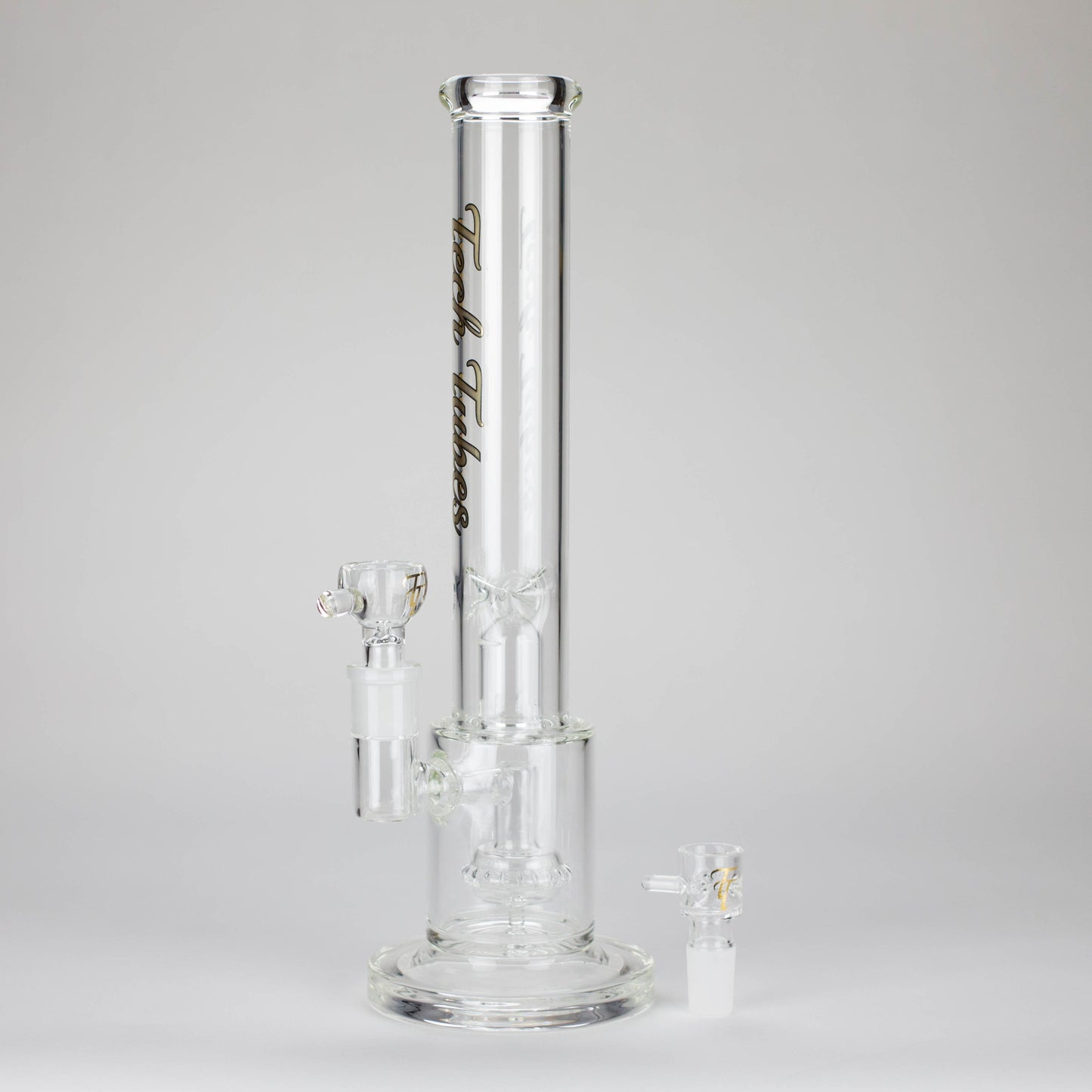 Tech Tubes | 14" Circ Cannon Clear Glass Bong - Hi Time