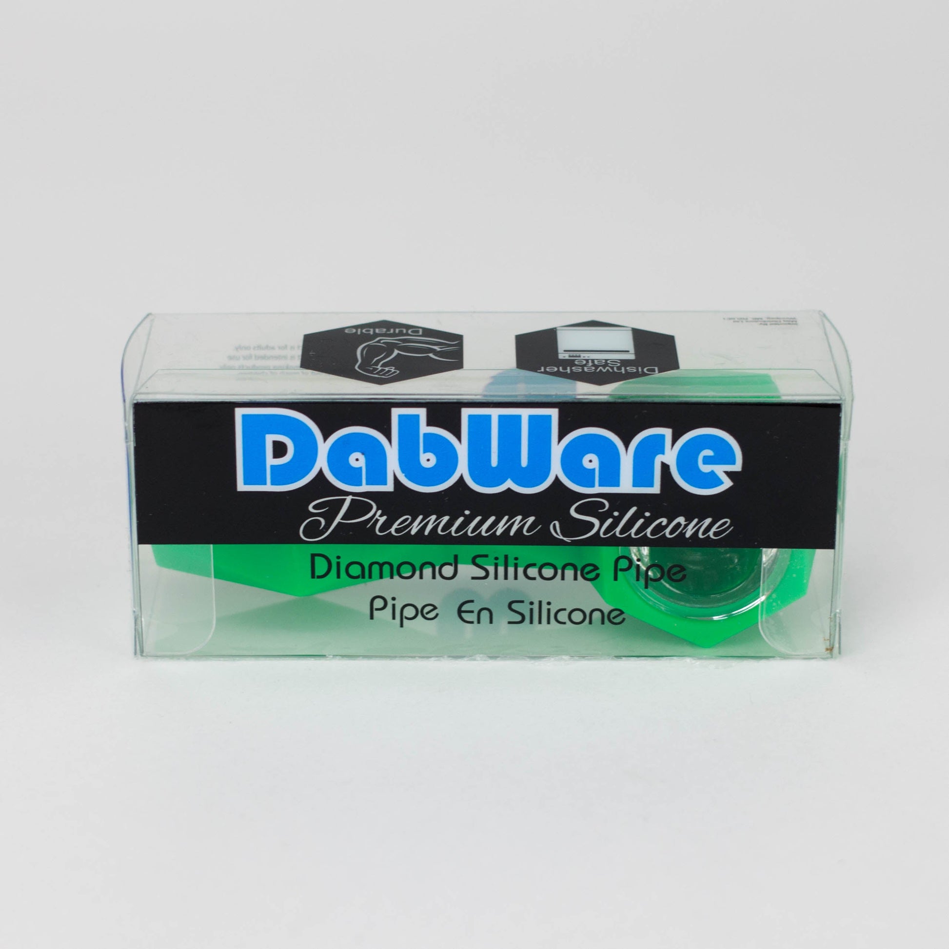Dabware | Silicone Pipe Platinum Diamond (Green) - Hi Time