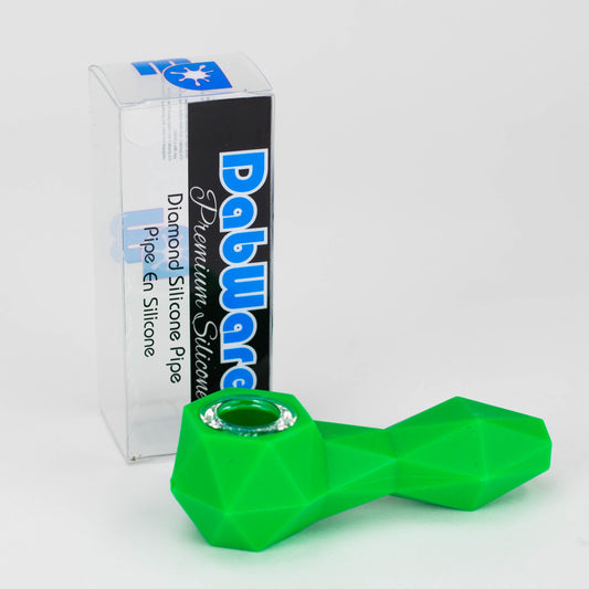 Dabware | Silicone Pipe Platinum Diamond (Green) - Hi Time