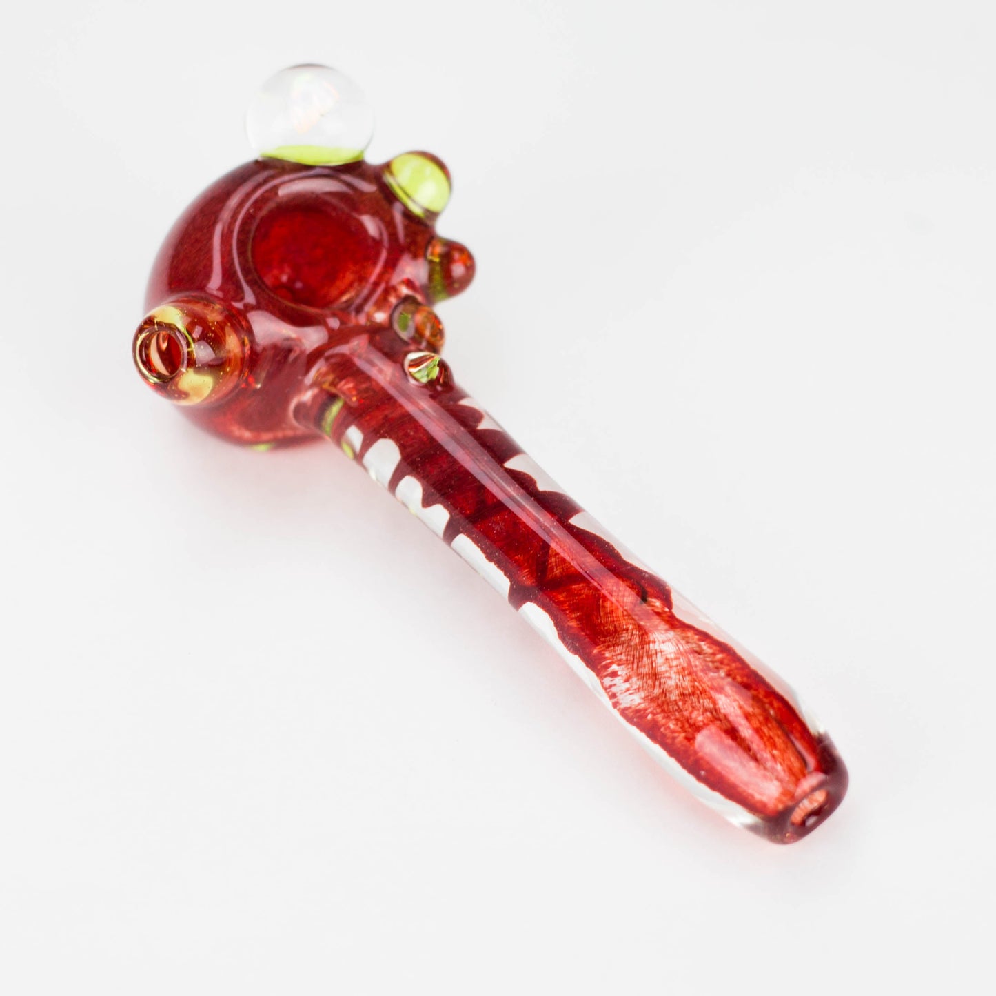 Shine Glassworks | Deluxe Frit Pipe with Large Opal - Made in Canada - Hi Time