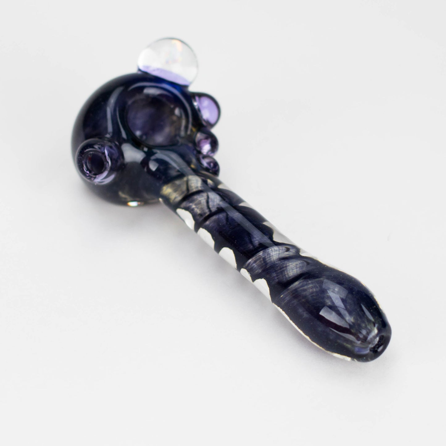 Shine Glassworks | Deluxe Frit Pipe with Large Opal - Made in Canada - Hi Time