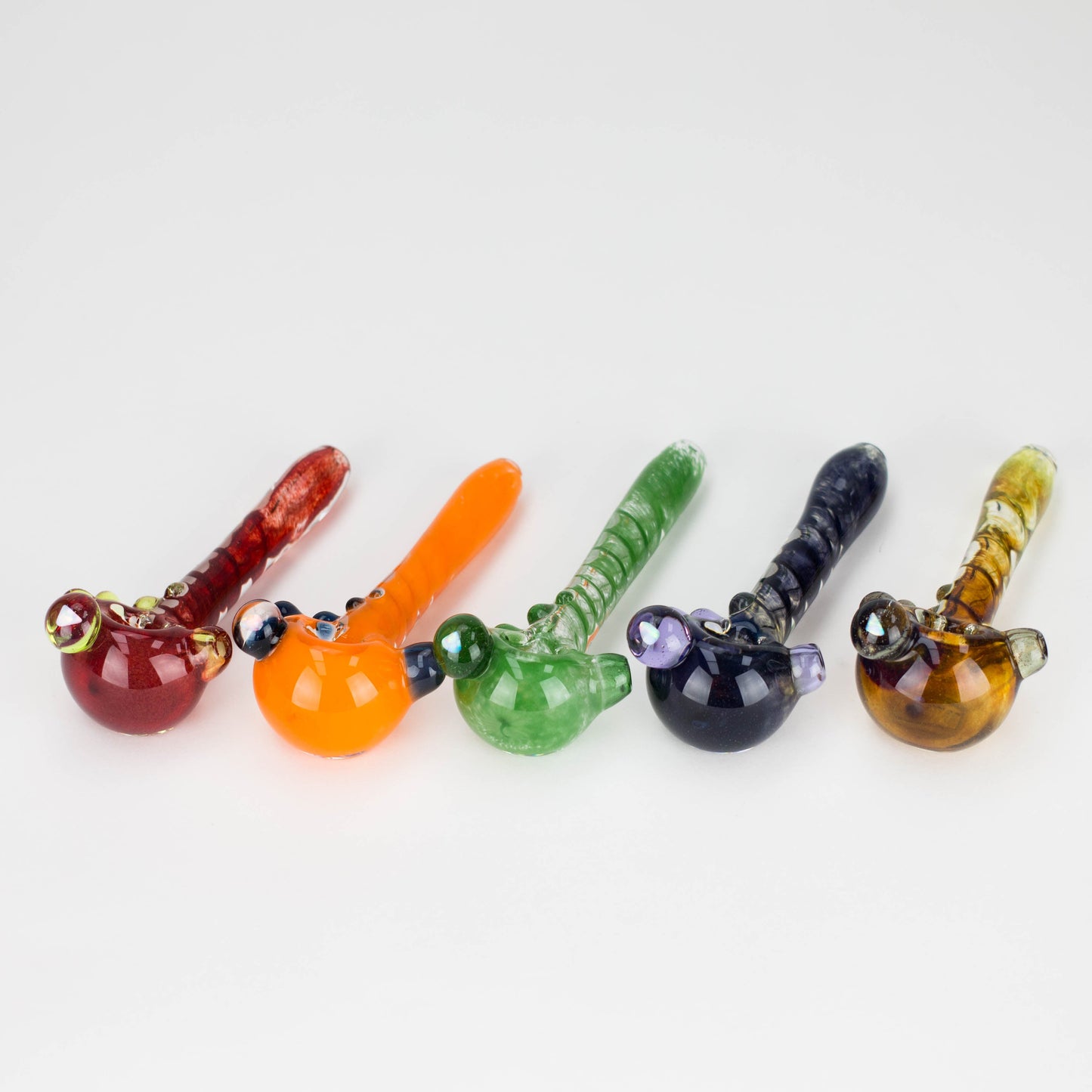 Shine Glassworks | Deluxe Frit Pipe with Large Opal - Made in Canada - Hi Time