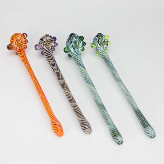 Shine Glassworks | Footlong Dichro Vackstack Hash Pipe - Made in Canada - Hi Time