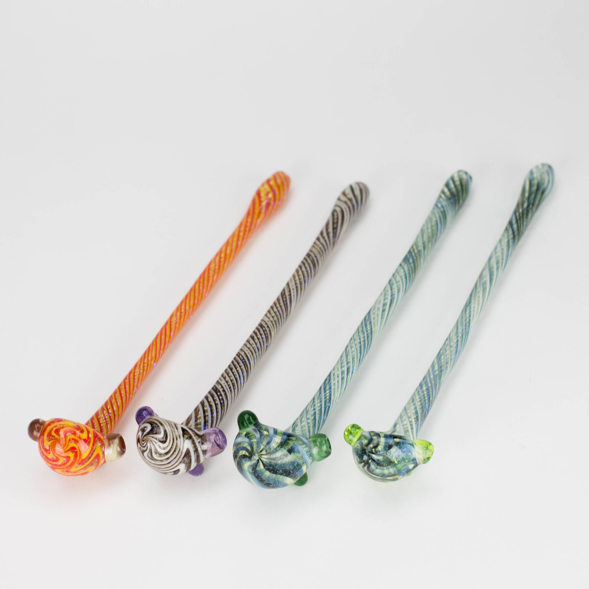 Shine Glassworks | Footlong Dichro Vackstack Hash Pipe - Made in Canada - Hi Time