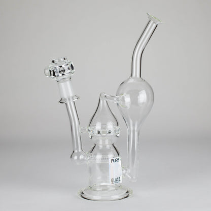 Pure Glass | 12" Infinity Recycler - Flower and Dab