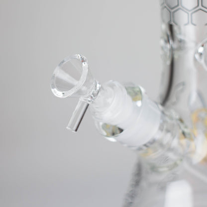 14" 7 mm Glass Bong With Cartoon Bee Design