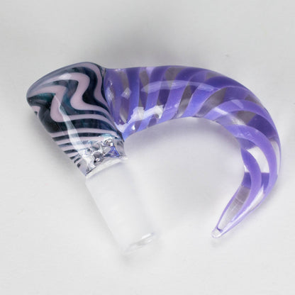 Shine Glassworks | 14mm 3 Hole Vacstack Bowl with Horn - Made in Canada