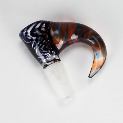 Shine Glassworks | 14mm 3 Hole Vacstack Bowl with Horn - Made in Canada