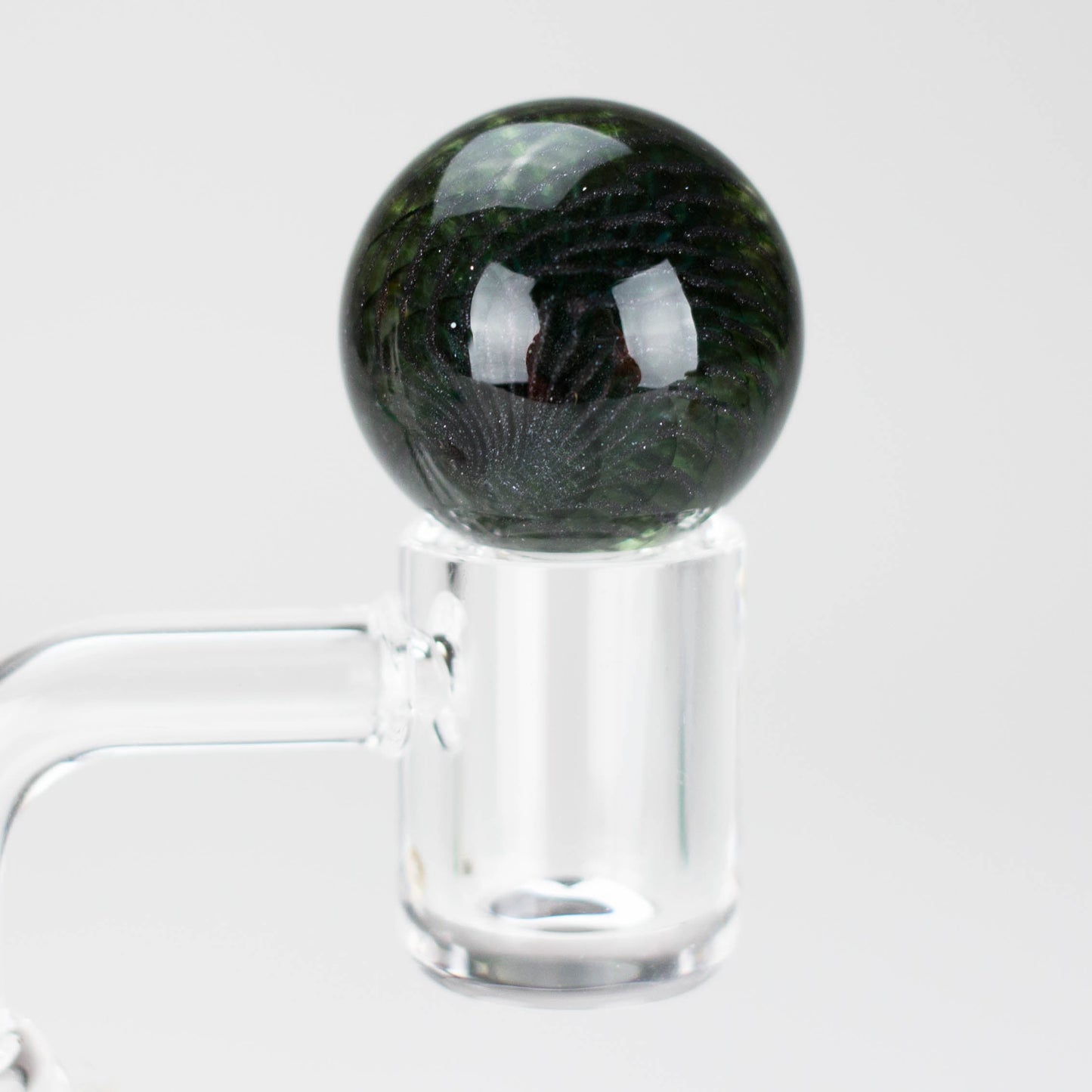 Shine Glassworks | Latticino Marble Carb Cap - Made in Canada - Hi Time