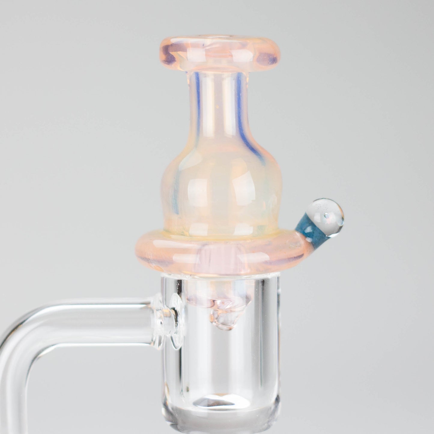 Shine Glassworks | Fume Coloured Carb Cap with Micro Opal - Made in Canada