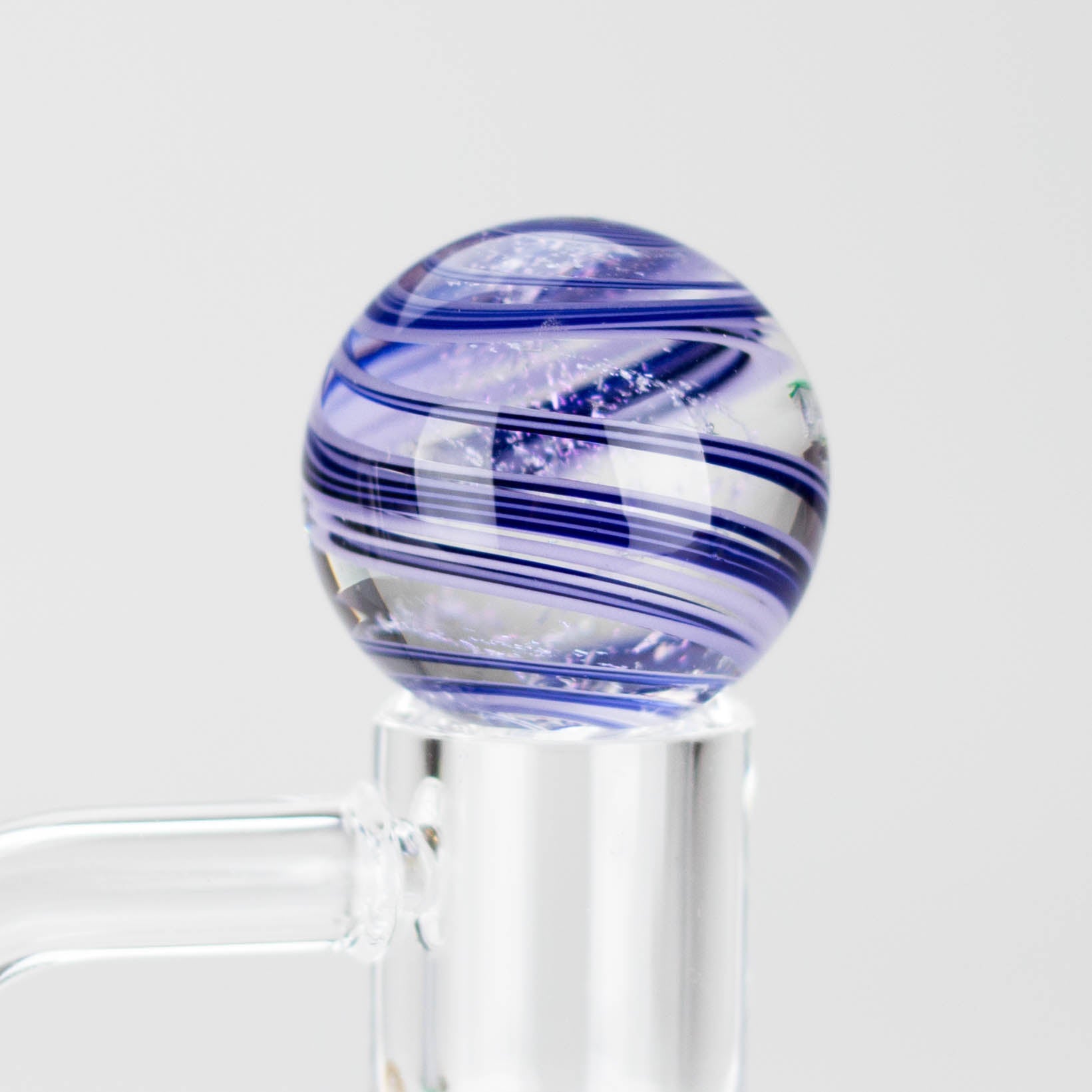 Shine Glassworks | Dicrhoic Swirl Carb Cap marble-Made in Canada - Hi Time