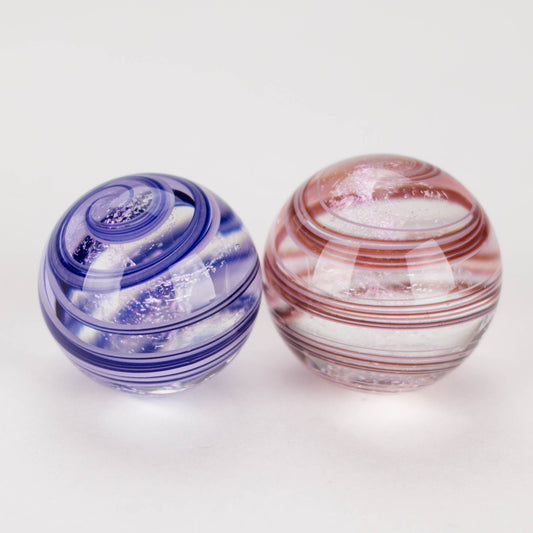 Shine Glassworks | Dicrhoic Swirl Carb Cap marble-Made in Canada