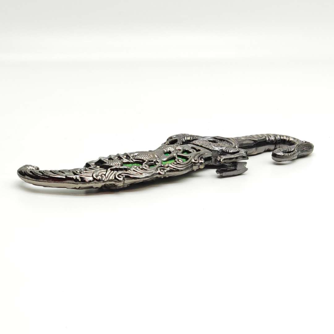 10" Fantasy Dragon Dagger Green Fitting