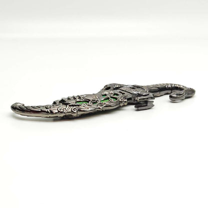 10" Fantasy Dragon Dagger Green Fitting