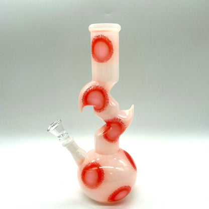 9.5" Flower Designed Bong - Assorted Color [PIP651]