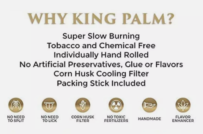 King Palm | Irish Cream 5 Mini Hand-Rolled with flavor tips Pack of 15 [SMK982]