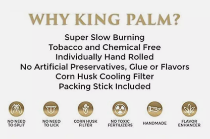King Palm | Irish Cream 5 Mini Hand-Rolled with flavor tips Pack of 15 [SMK982]