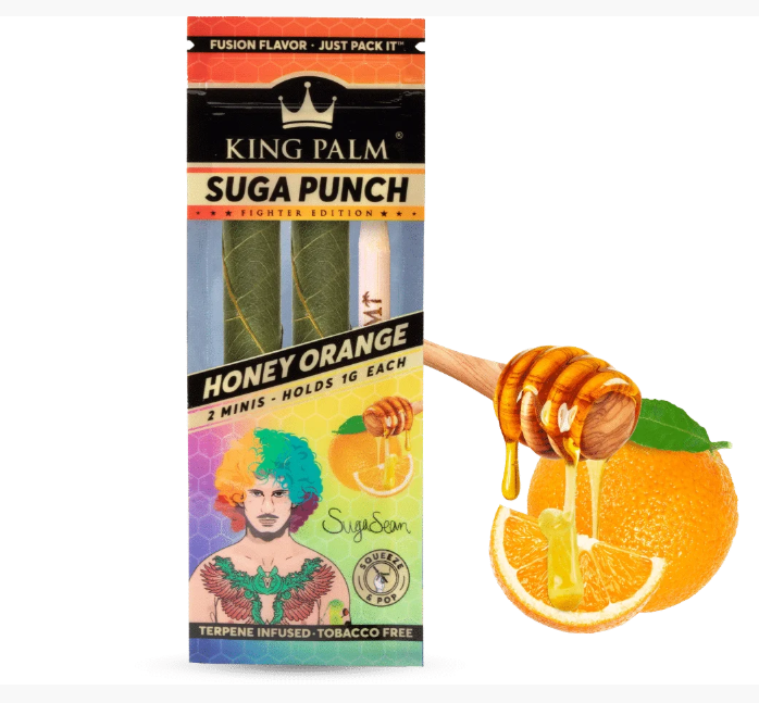 King Palm | Mini Rolled with flavor tips New Flavours - 20 pouches Display [SMK983] - Hi Time