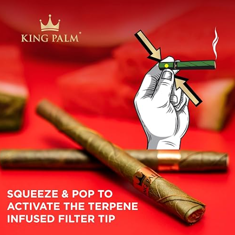 King Palm | Mini Rolled with flavor tips New Flavours - 20 pouches Display [SMK983]