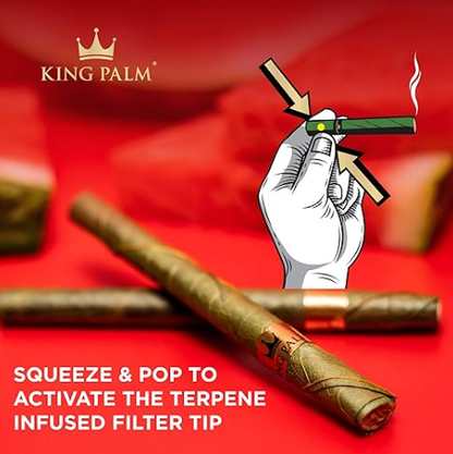 King Palm | Mini Rolled with flavor tips New Flavours - 20 pouches Display [SMK983]