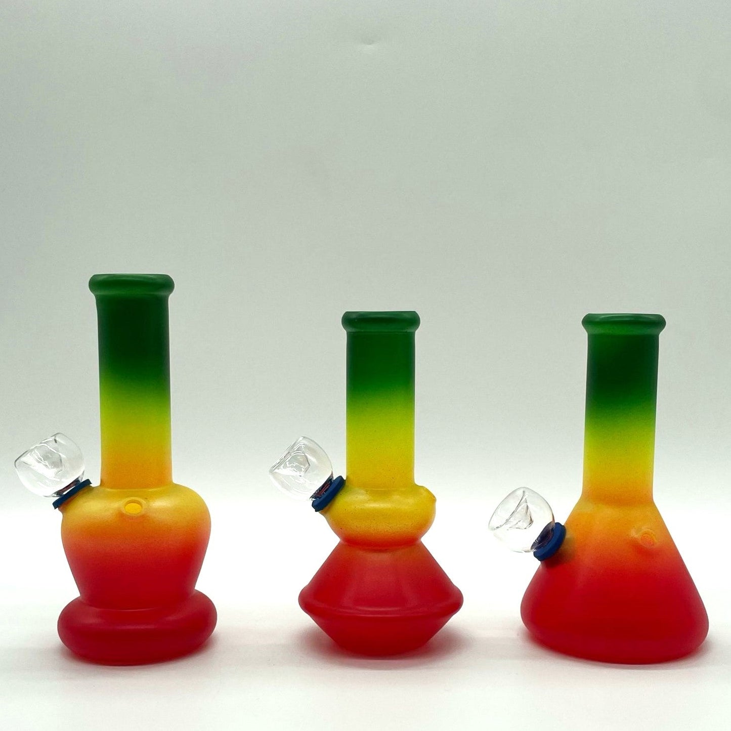 6" Glass Bong - Assorted Color [PIP560]