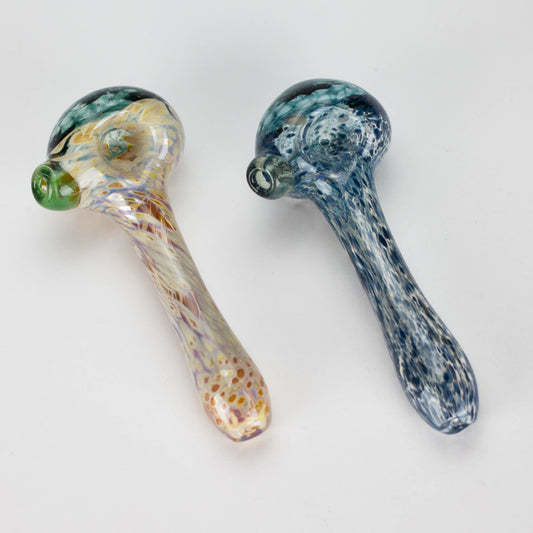 Shine Glassworks | Frit Crushed Opal Honeycombe pipe - Made in Canada - Hi Time