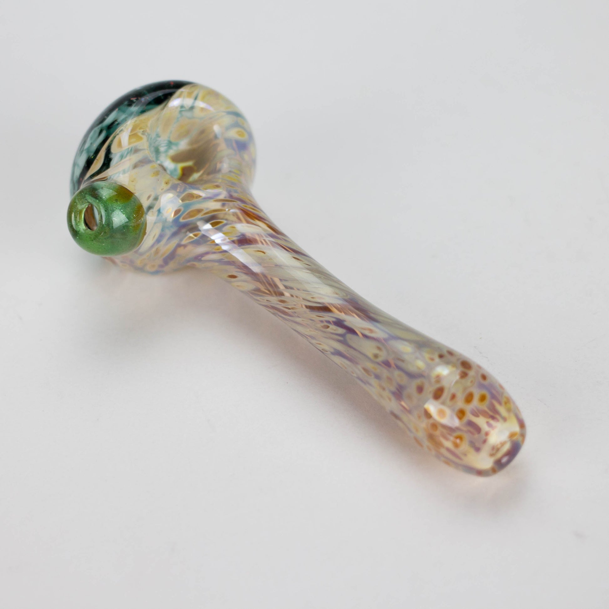 Shine Glassworks | Frit Crushed Opal Honeycombe pipe - Made in Canada - Hi Time