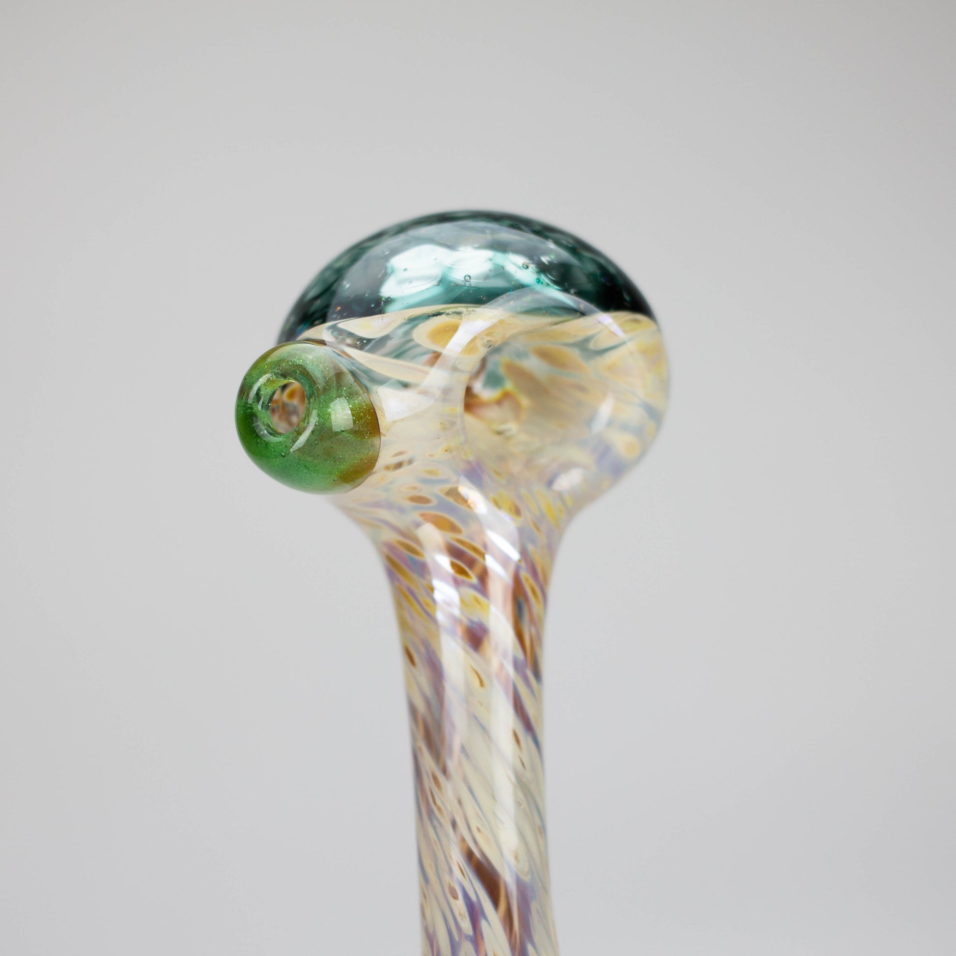 Shine Glassworks | Frit Crushed Opal Honeycombe pipe - Made in Canada - Hi Time