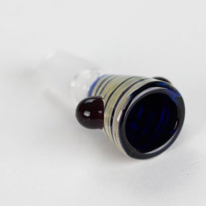 Shine Glassworks | Wrapped colour tubing 14mm Flare Bowl - Made in Canada