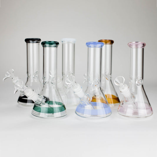 8" Glass Beaker Bong [PIP507]
