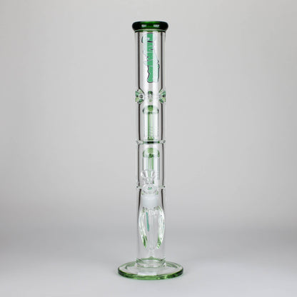 Ganjavibes | 17" Double Tree Percolator Glass Bong By Irie Vibes