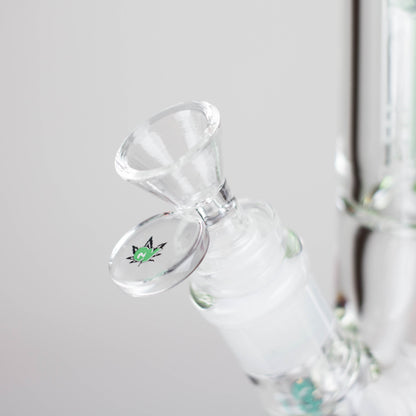 Ganjavibes | 17" Double Tree Percolator Glass Bong By Irie Vibes