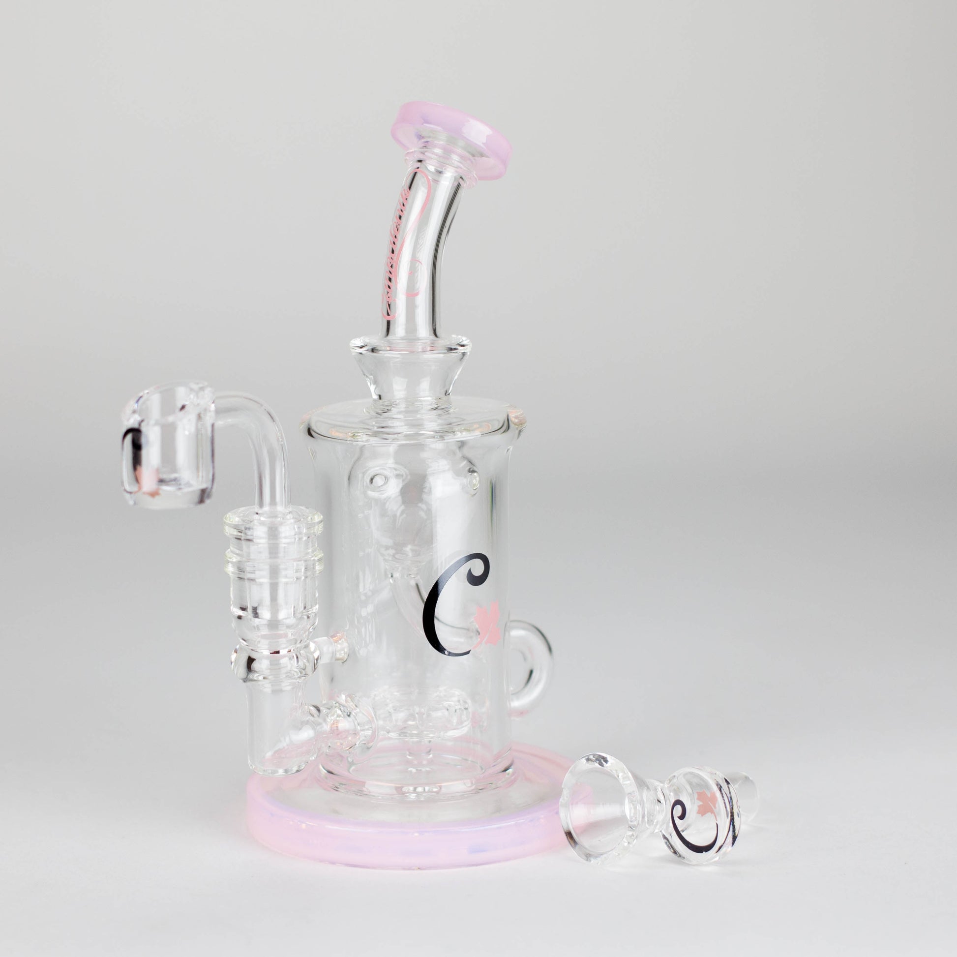 Cannatonik | 7" Glass Bong and Dab Rig - Hi Time