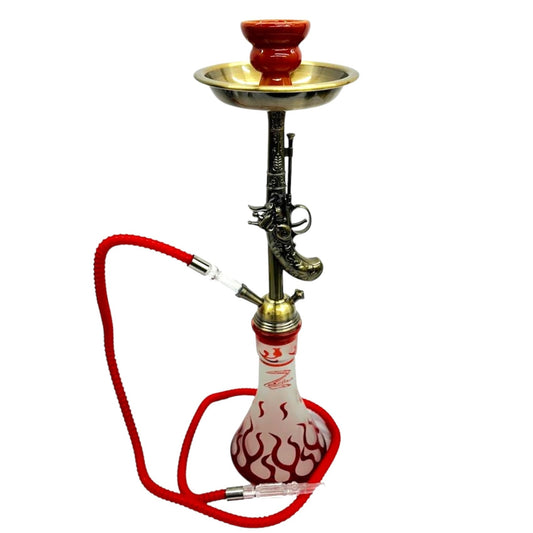 Zebra | 21" Smoke Wild West Gun Single Hose Hookah