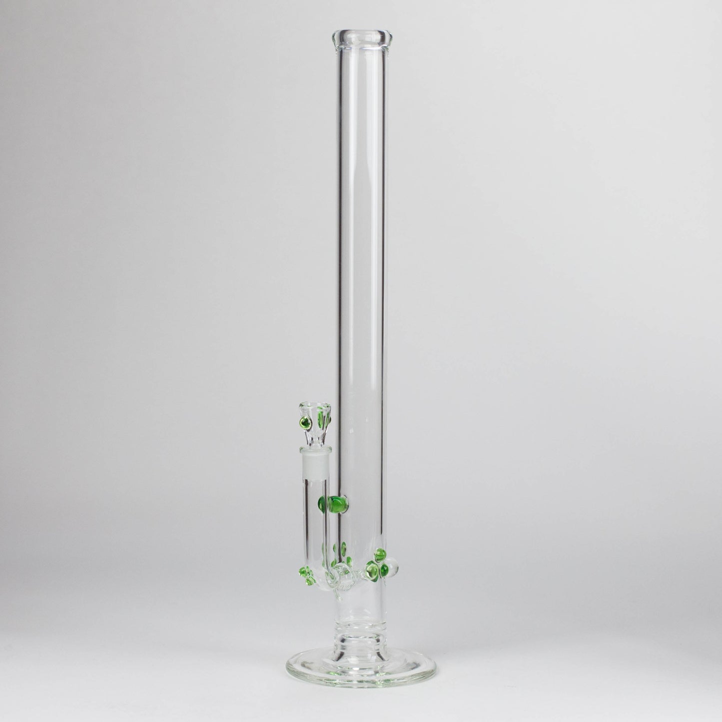 Shine Glassworks | 22 inch 38mm Straight Tube with opal accents [ST 2201] -Made in Canada