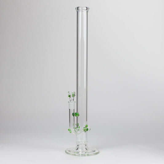 Shine Glassworks | 22 inch 38mm Straight Tube with opal accents [ST 2201] -Made in Canada