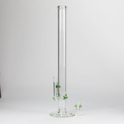 Shine Glassworks | 22 inch 38mm Straight Tube with opal accents [ST 2201] -Made in Canada