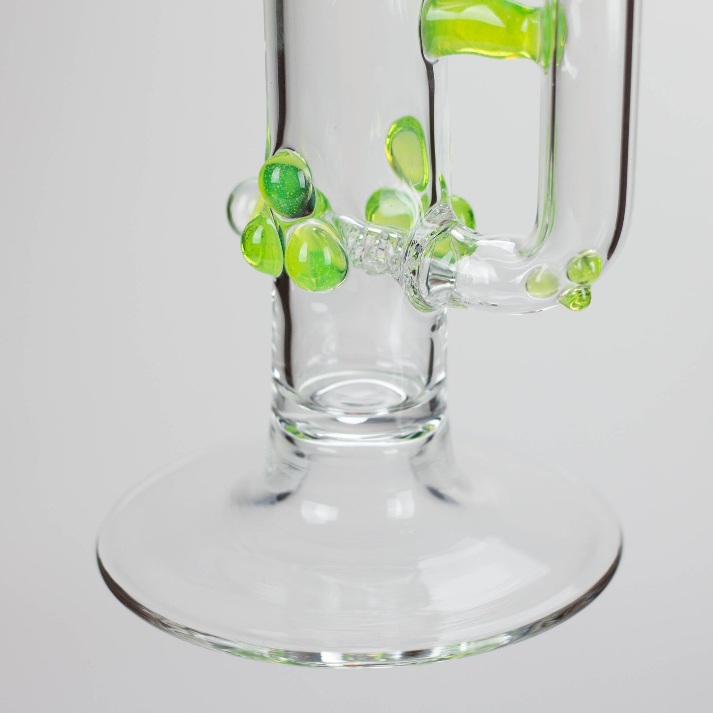 Shine Glassworks | 22 inch 38mm Straight Tube with Latticino mouthpiece and opal [ST 2203] - Made in Canada