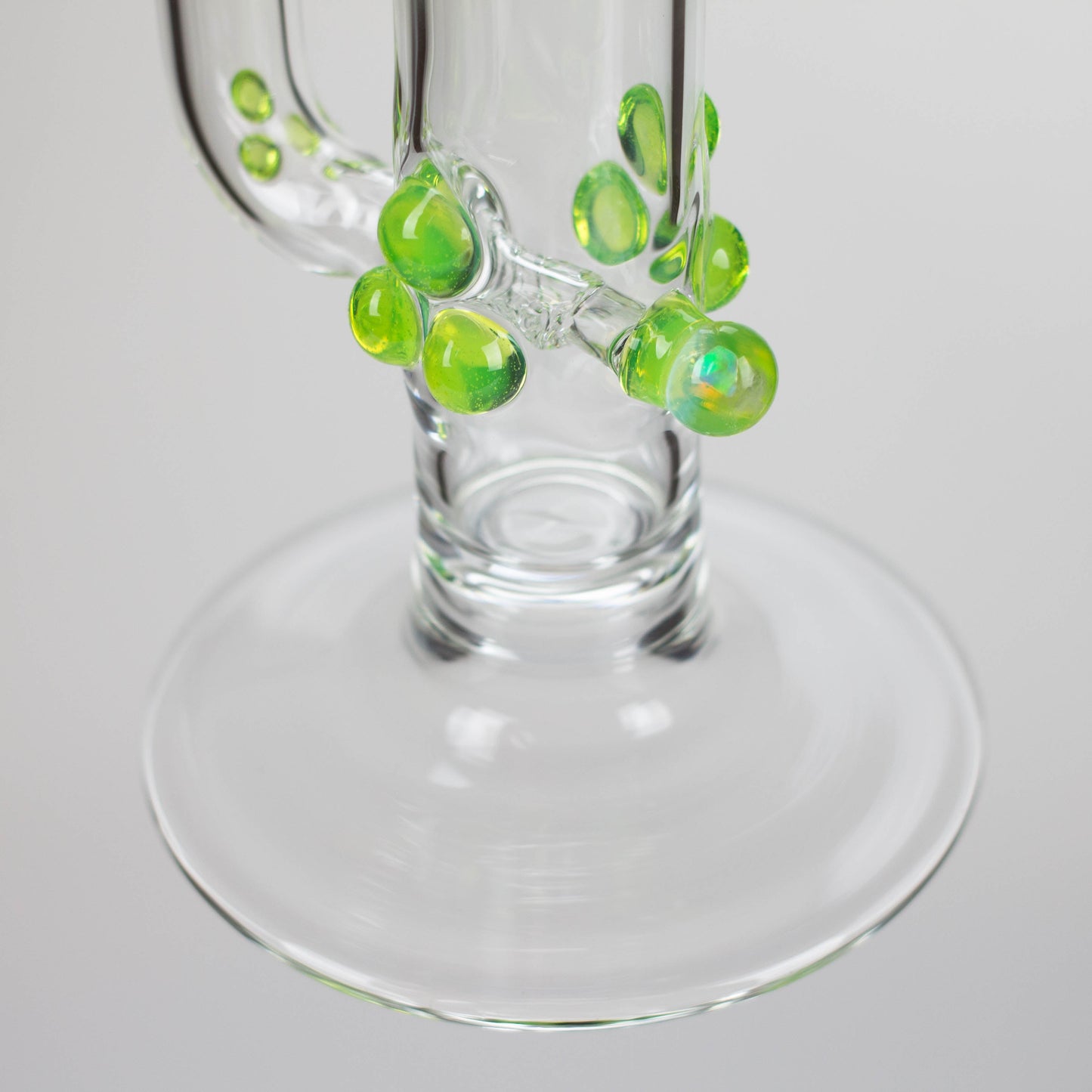 Shine Glassworks | 22 inch 38mm Straight Tube with Latticino mouthpiece and opal [ST 2203] - Made in Canada
