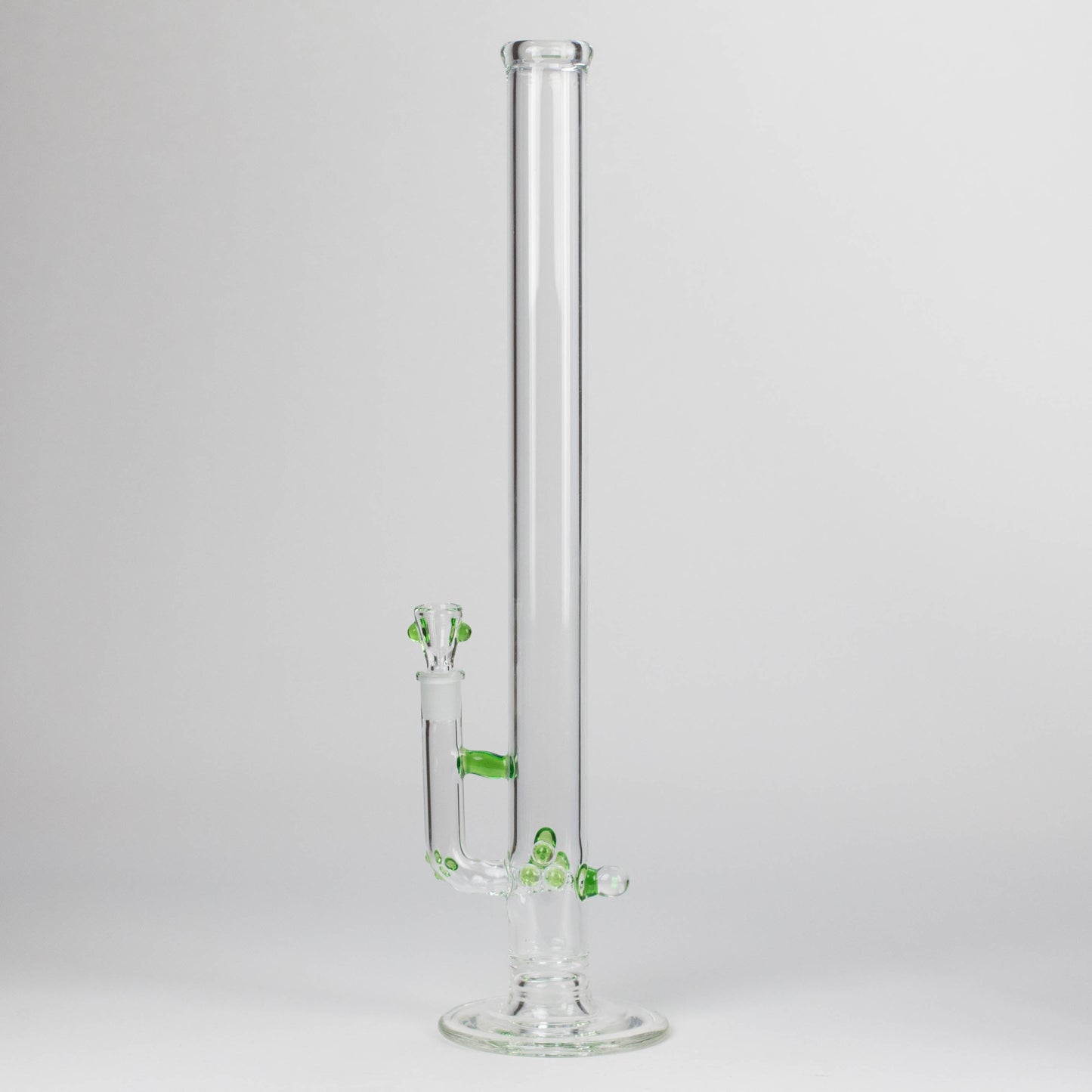 Shine Glassworks | 22 inch 38mm Straight Tube with opal accents [ST 2201] -Made in Canada